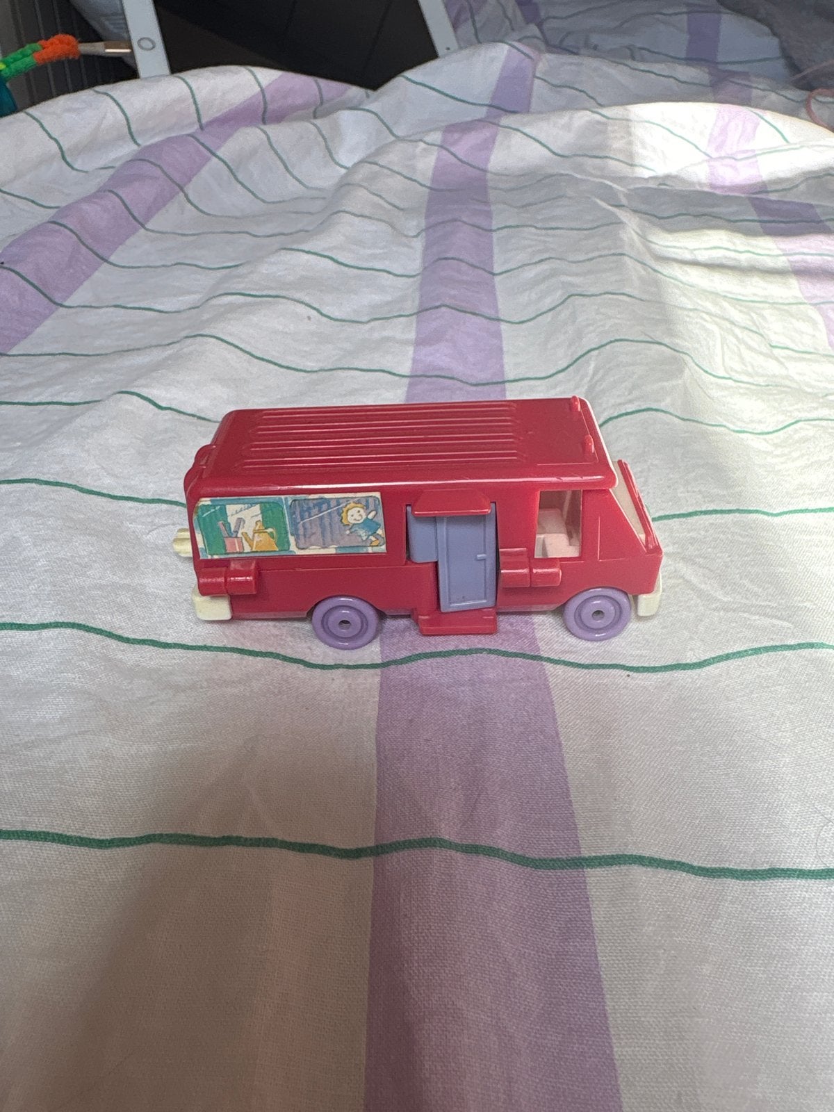 Vintage Polly Pocket Bus Camper - Compact Speelset, Ophalen of Verzenden, Gebruikt, Meisje