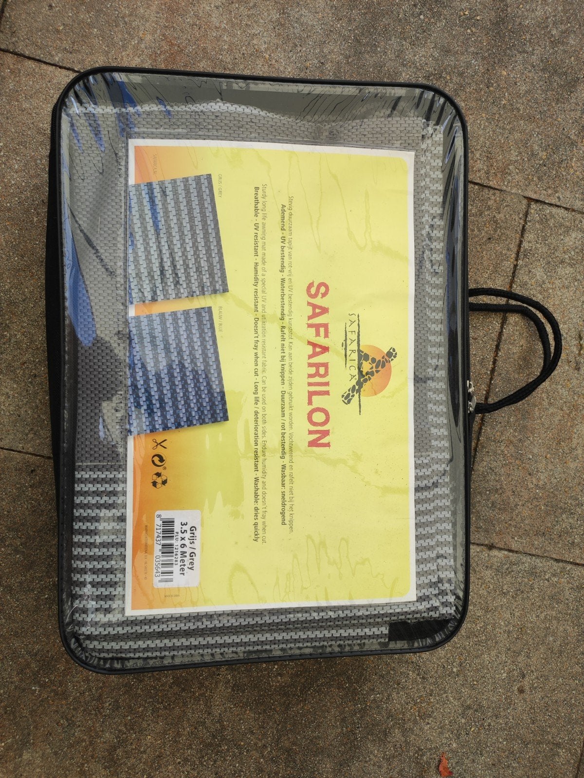 Safarilon bolon Grijs Tapijt 3,5 x 6 meter, Ophalen of Verzenden, Nieuw