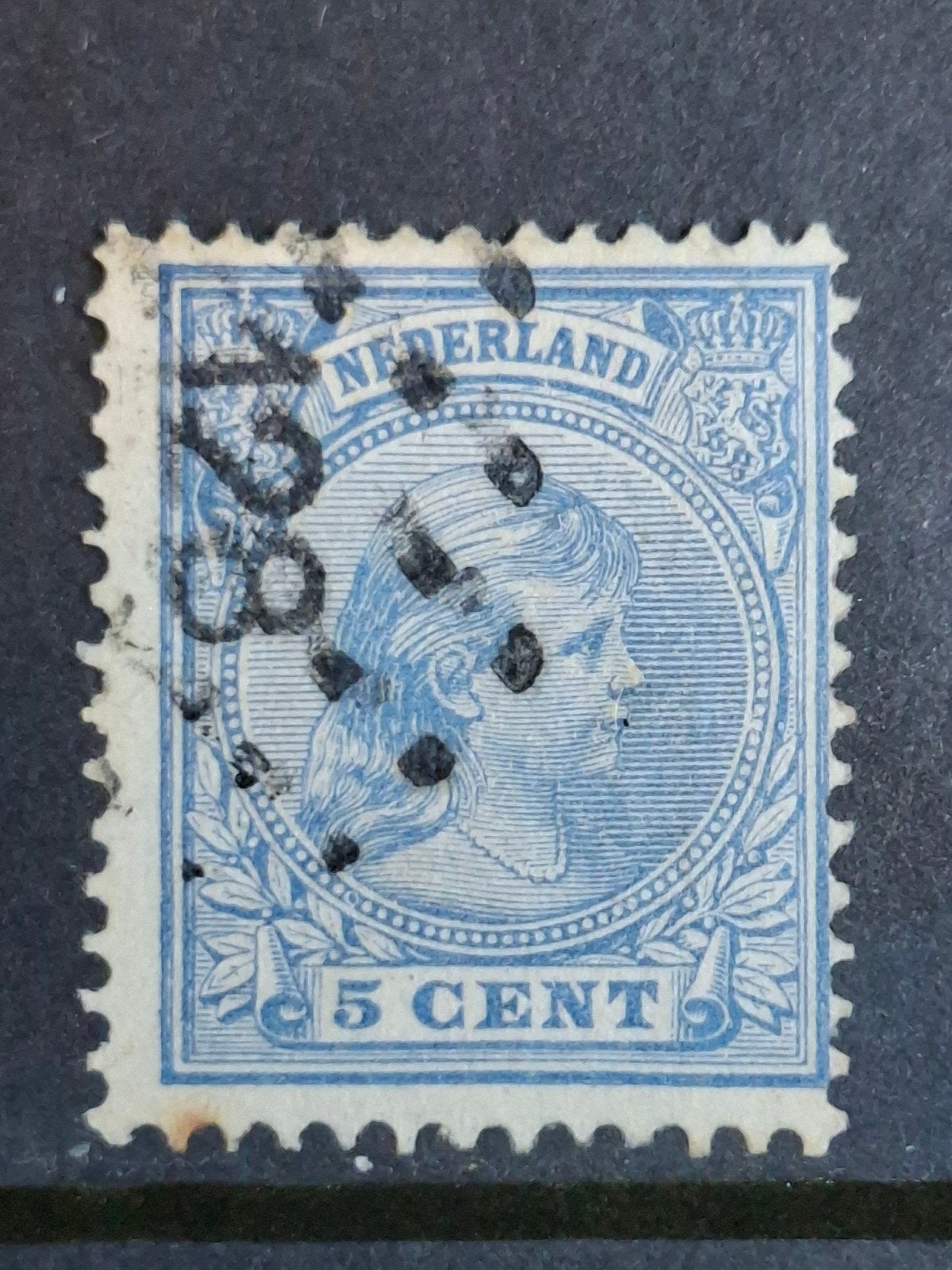 Puntstempel zegel nr 128 Zaandam nvph nr 35, Ophalen of Verzenden