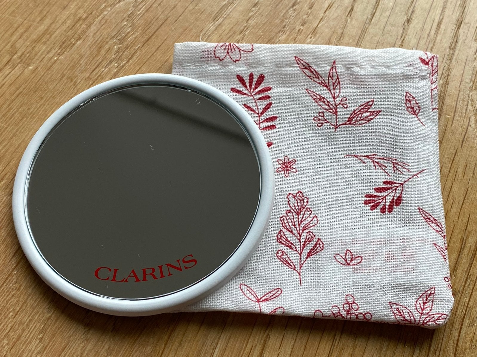 Clarins Spiegeltje - Zak spiegel - Pocket Mirror - Nieuw, Wit, Nieuw, Make-up, Verzenden