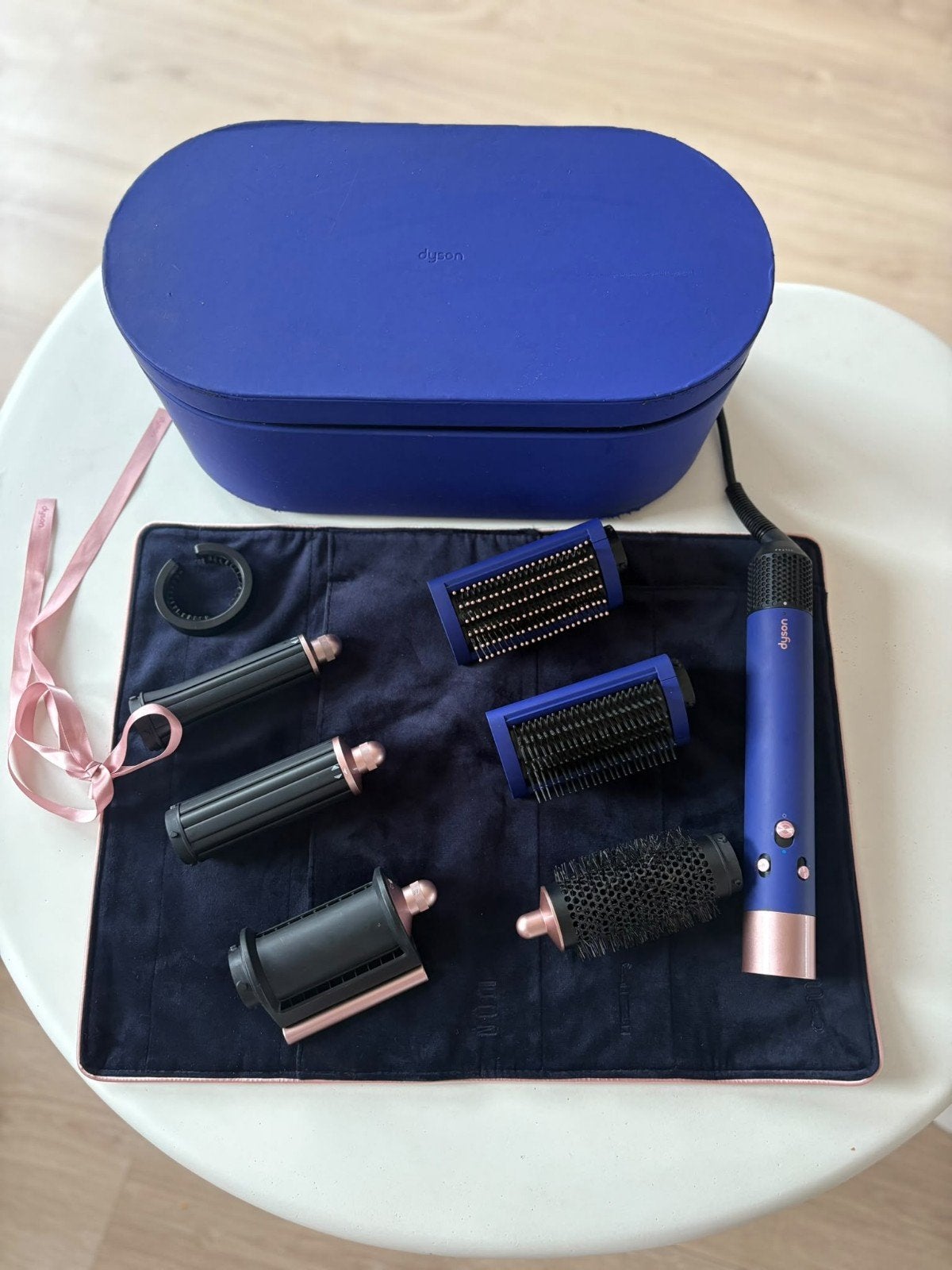 Dyson Airwrap (Pruisisch Blauw/Koper), Ophalen, Zo goed als nieuw, Krultang of Stijltang