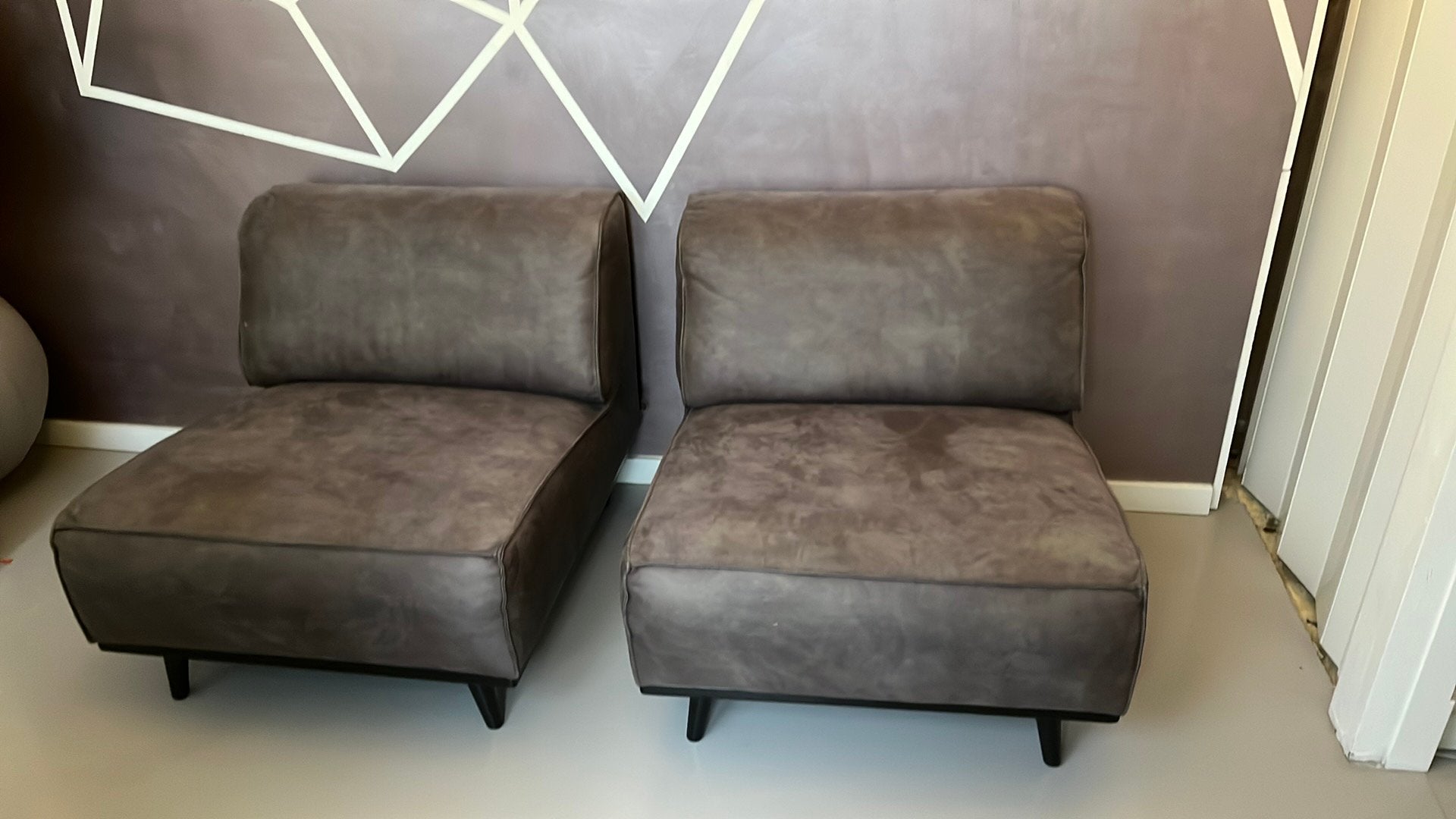 Lederen loveseats van Be Pure Home Woood, Ophalen, Eenpersoons, 75 tot 100 cm, Zo goed als nieuw