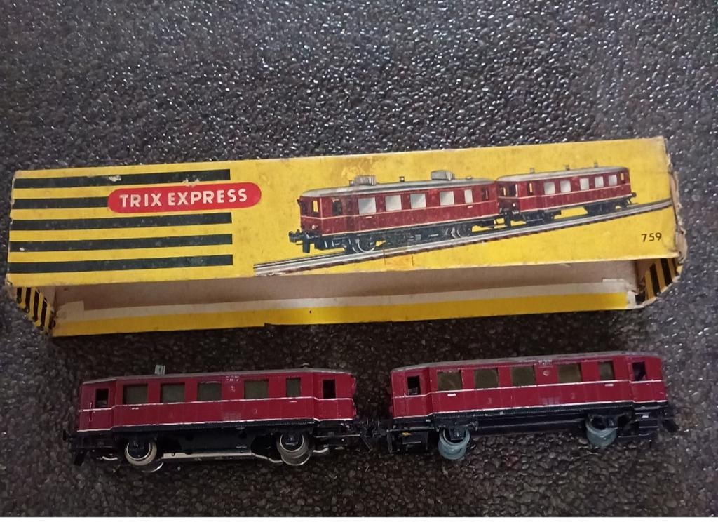 Trix Express railbus set 759 VT + VS  originele doos, Gelijkstroom, Trix, Ophalen of Verzenden, Gebruikt
