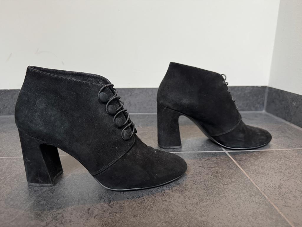 Enkellaarsje, zwart, hoge hak, maat 38, Kleding | Dames, Schoenen, Zwart, Lage of Enkellaarzen, Ophalen of Verzenden, Zo goed als nieuw
