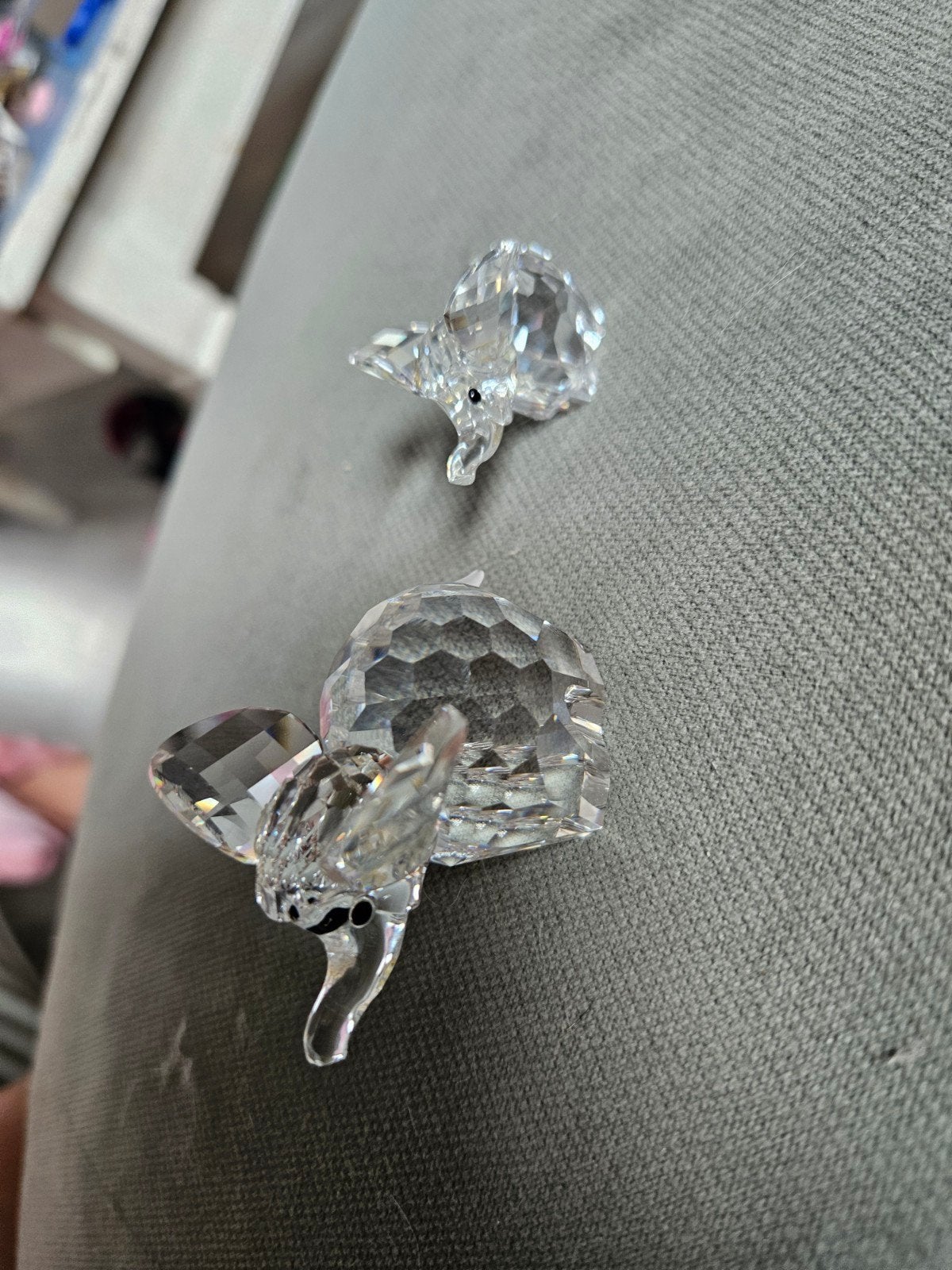 Swarovski olifantjes - set van 2, Verzamelen, Ophalen of Verzenden, Zo goed als nieuw, Figuurtje