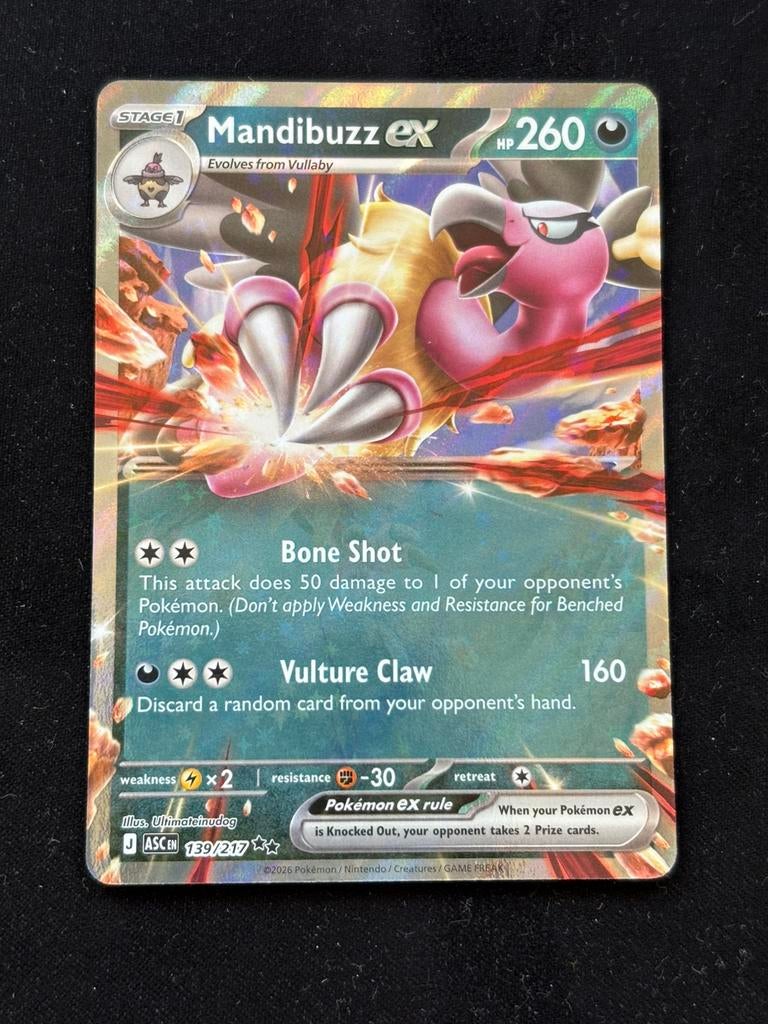 Mandibuzz EX - Ascended Heroes 139/217, Ophalen of Verzenden, Zo goed als nieuw