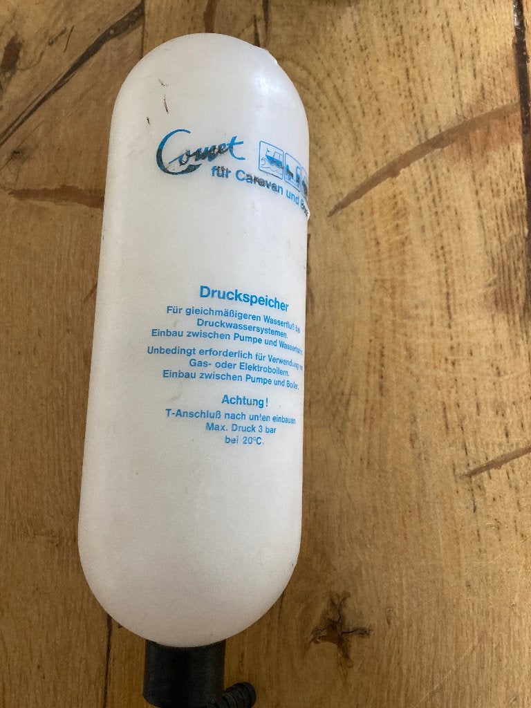 Comet-drukvat / expansievat met T-stuk voor campers, Ophalen of Verzenden, Gebruikt