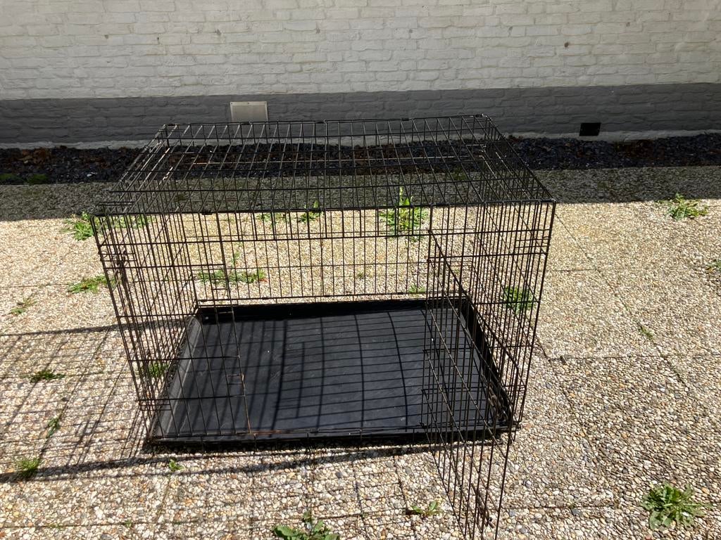 Bench zwart 107x70x78 cm, Ophalen, Gebruikt