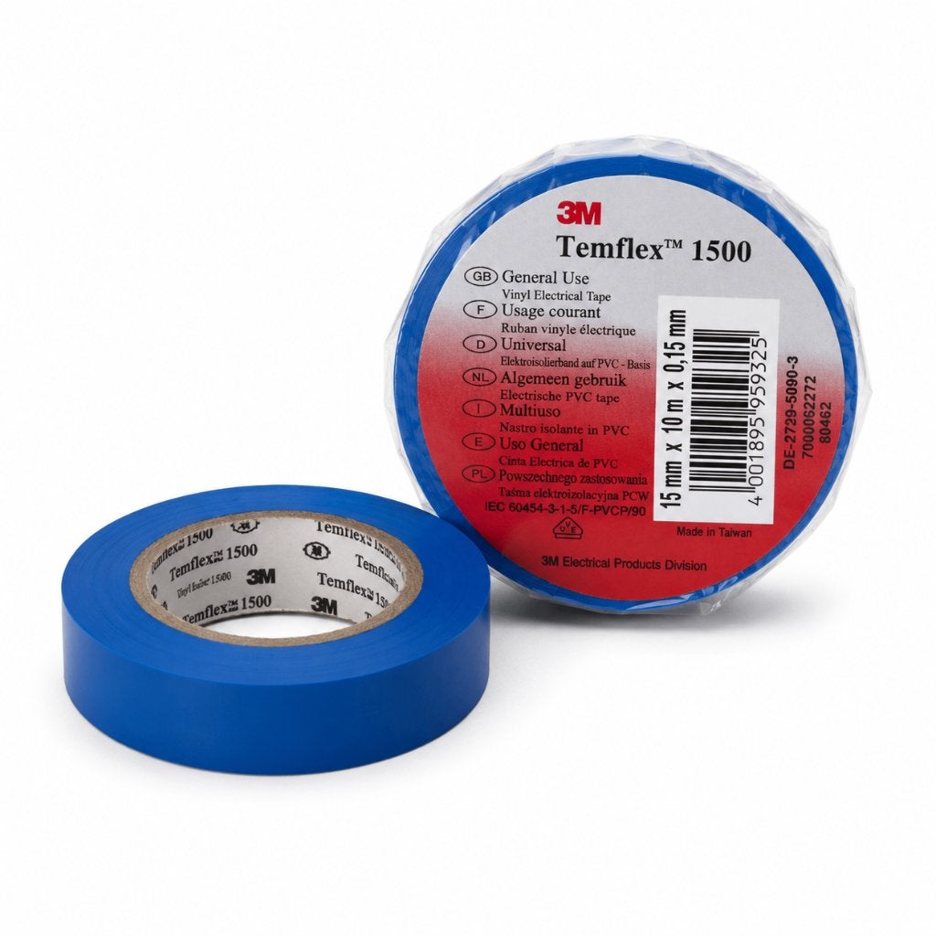 3M Temflex 1500 isolatietape – blauw – 10 rollen, Overige merken, ., Overige typen, Nieuw