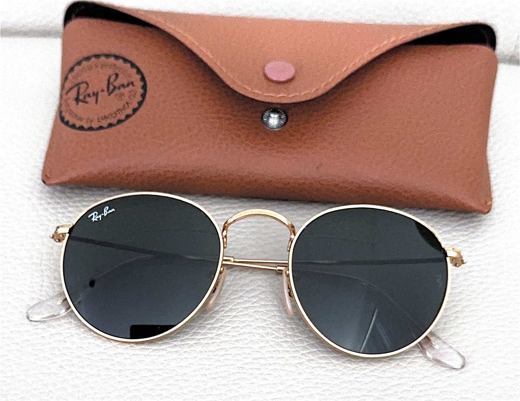 RAY-BAN, Dames Zonnebril met etui en doos,, type ORB3447, Verzenden, Zo goed als nieuw, Groen, Overige merken
