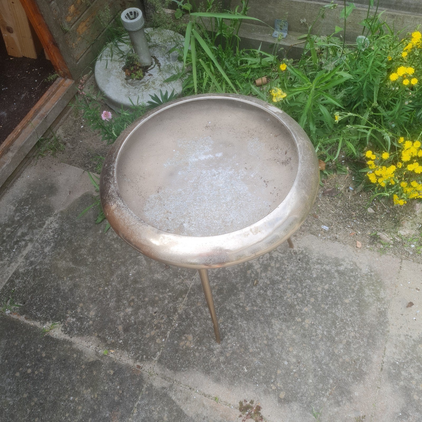 Grote plantenpot op pootjes - binnen/buiten, Ophalen of Verzenden