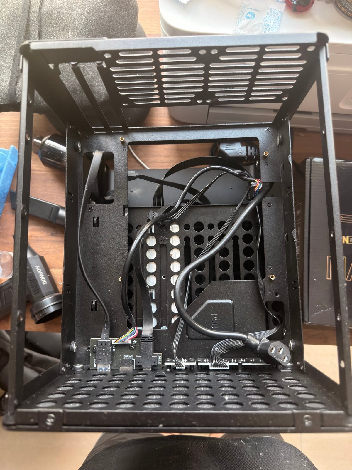Jonsbo N3 ITX NAS Case met CWWK Q670 Moederbord en PSU, Computers en Software, NAS, Ophalen, Gebruikt