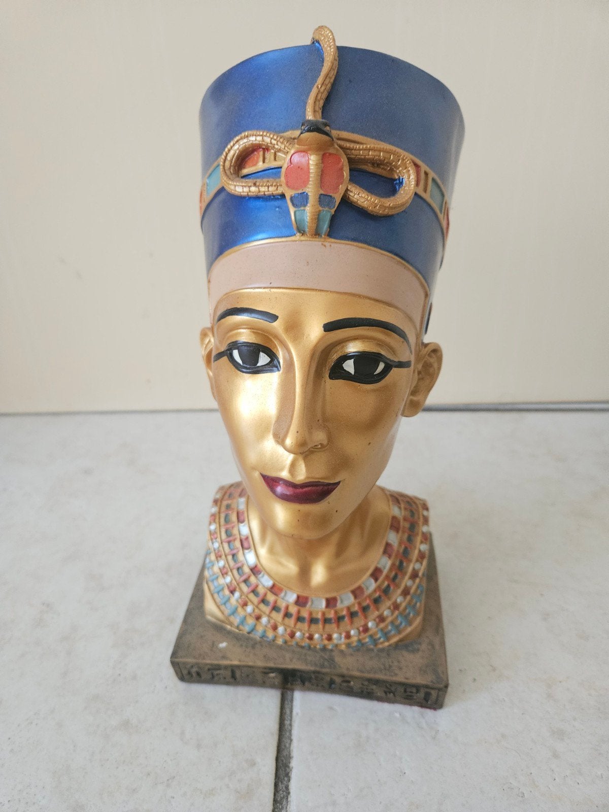 Buste Nefertiti - Egyptische decoratie, Ophalen of Verzenden, Gebruikt, Overige typen