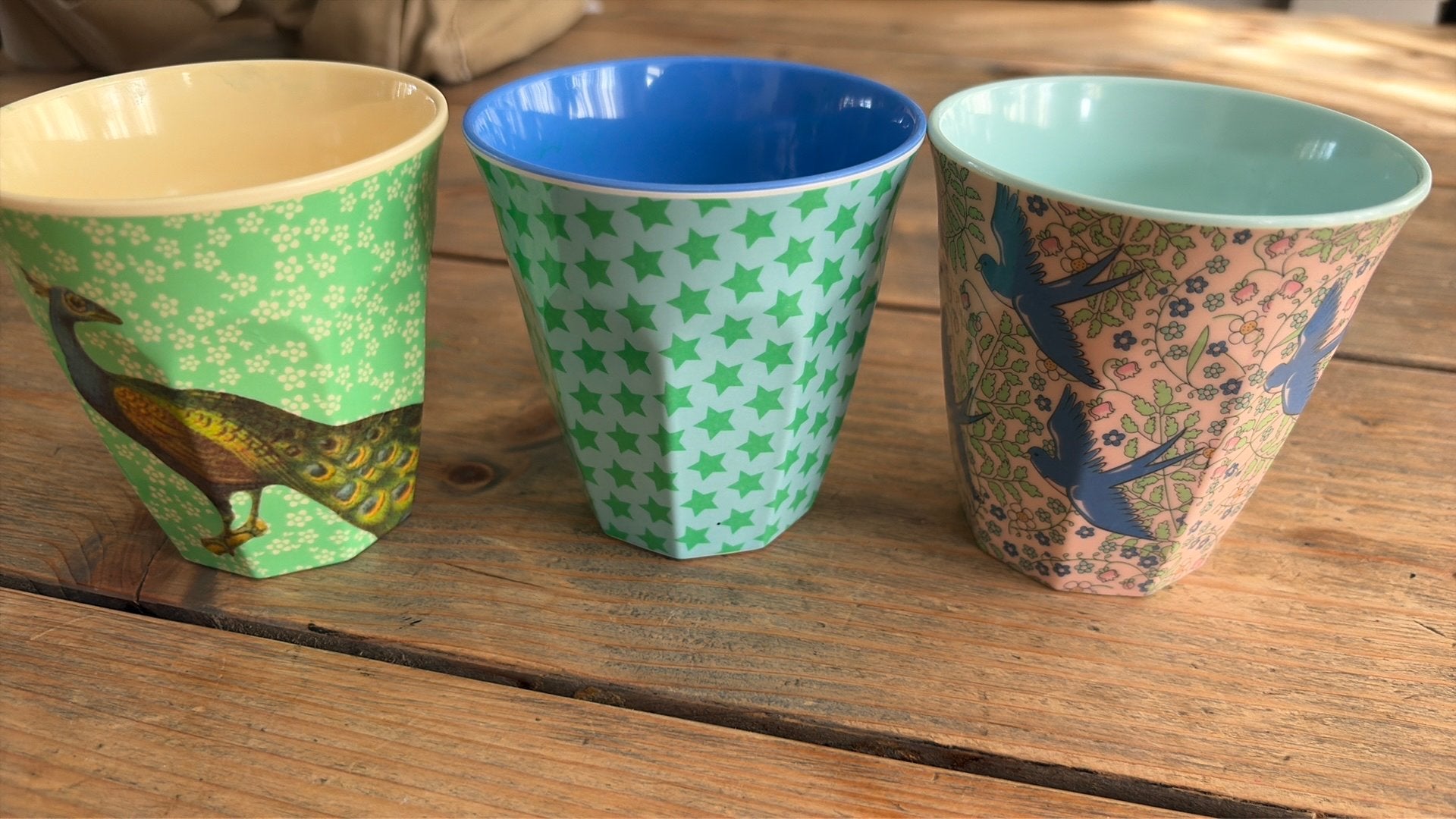 Rice bekers melamine, Ophalen of Verzenden, Gebruikt, Glas of Glazen
