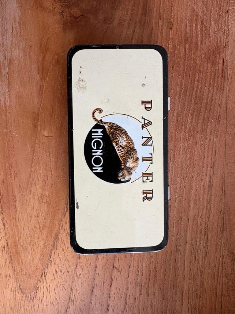 Blik panter sigarenfabriek, Verzamelen, Blikken, Ophalen, Gebruikt, Overige