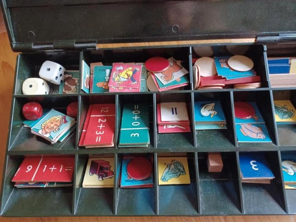 Vintage Educatieve Rekendoos, Kinderen en Baby's, Speelgoed | Educatief en Creatief, Ophalen of Verzenden, Rekenen