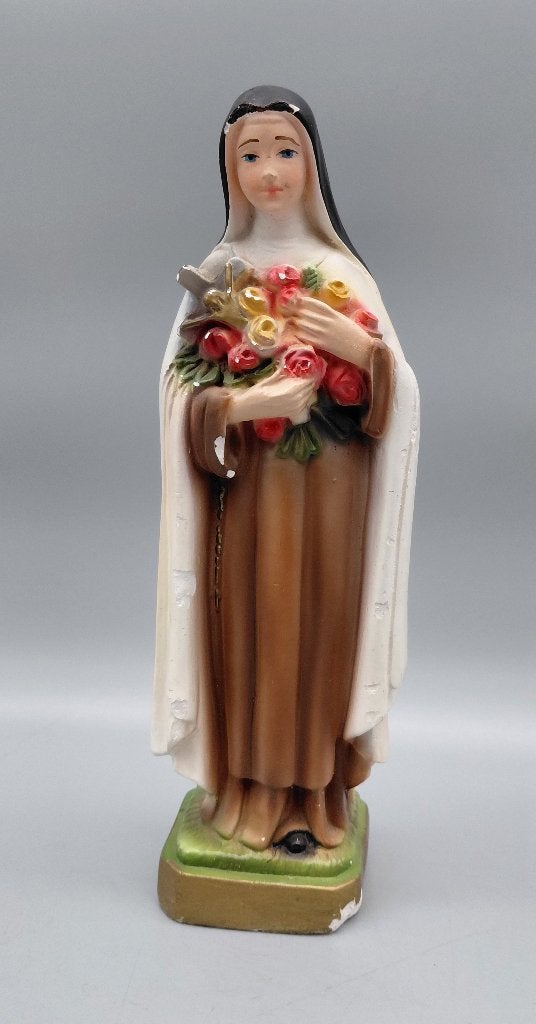 Vintage beeld Heilige Theresia van Lisieux – jaren 1950, Ophalen of Verzenden, Gebruikt, Mens