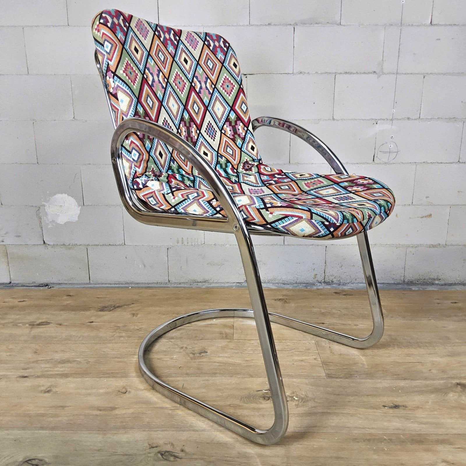 Vintage Gastone Rinaldi kleurrijke eetkamer stoelen (4x), Vintage  / mid century modern / Itiliaanse design / space age, Gastone Rinaldi