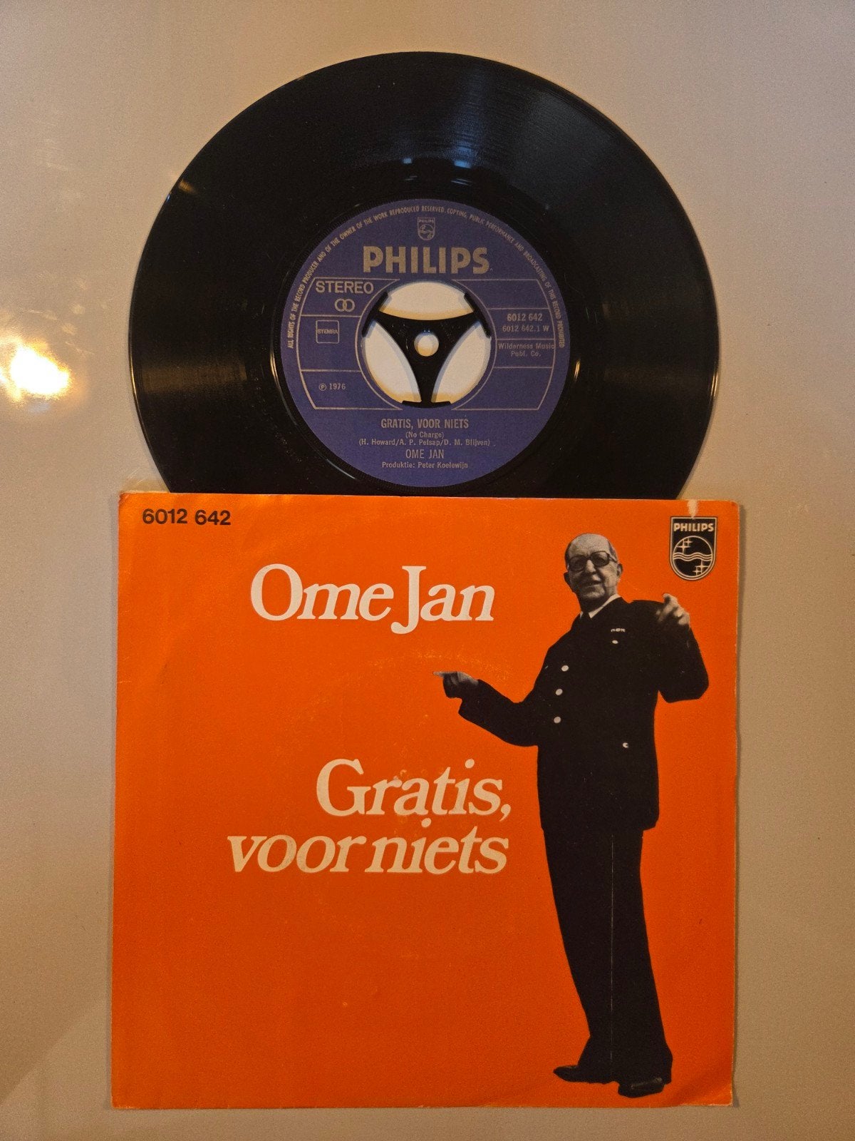Ome Jan - Gratis, voor niets, Gebruikt, 7 inch, Single, Ophalen of Verzenden