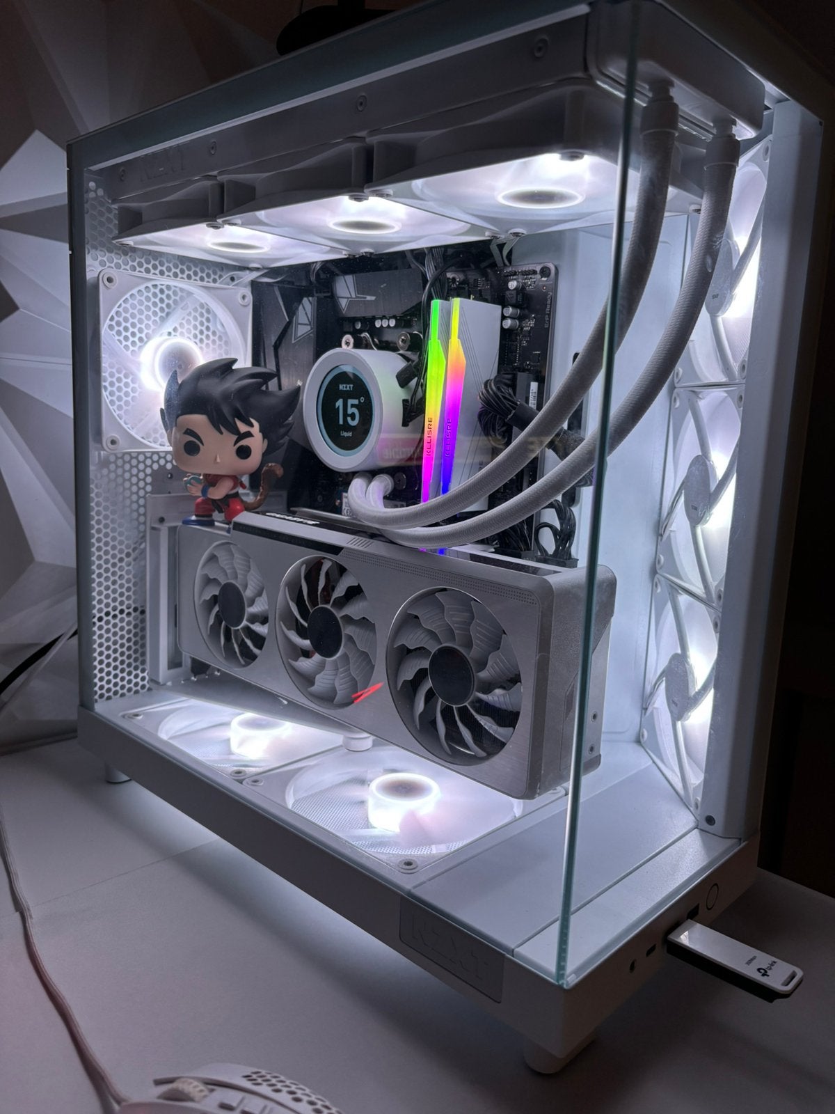 NZXT h6 flow case+ nzxt fans white, Ophalen of Verzenden, Zo goed als nieuw