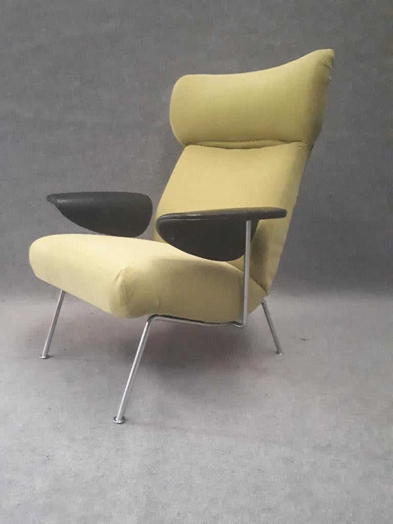 vintage fauteuil, Ophalen, Gebruikt, 75 tot 100 cm, Stof