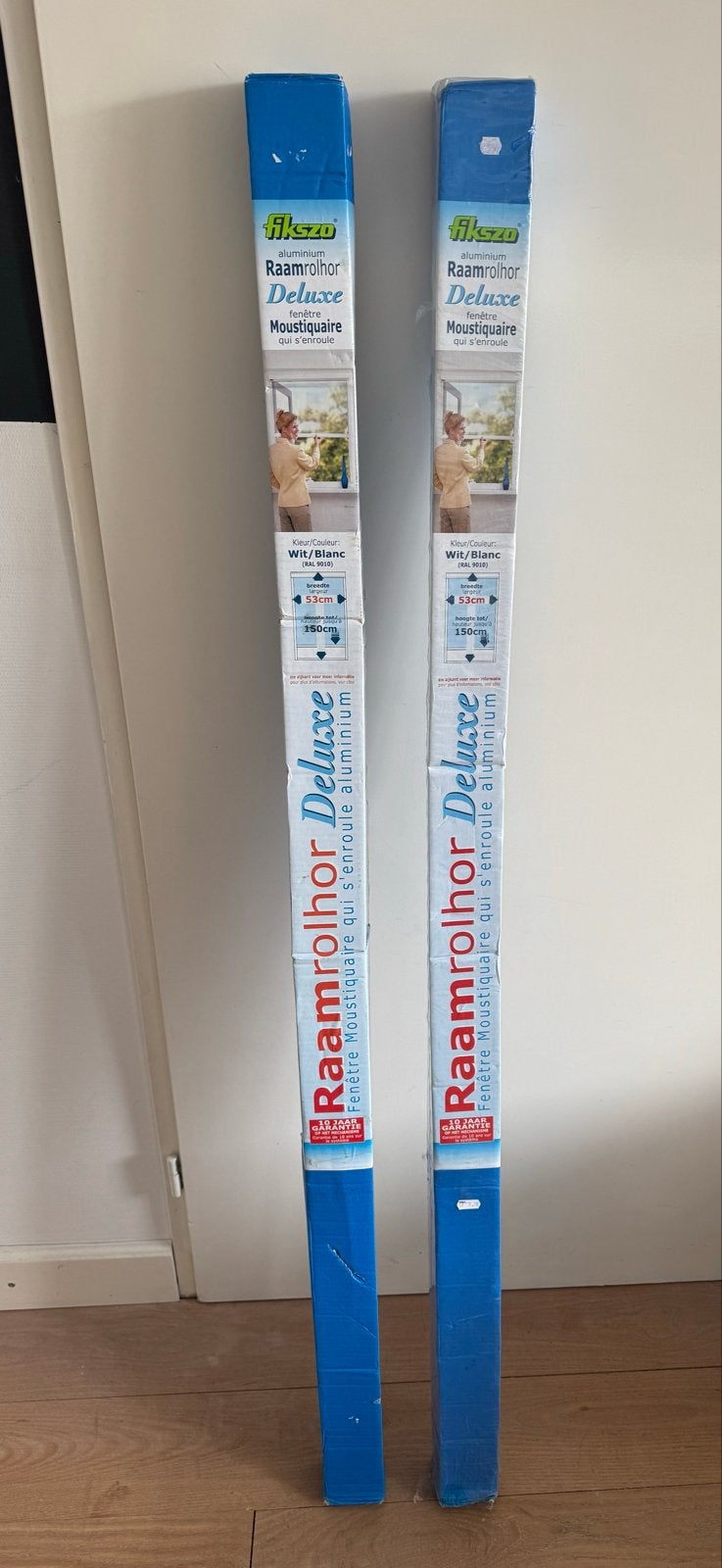 Fikszo Raamrolhor Deluxe wit (RAL 9010) 53x150cm nieuw, Gevelraam of Ruit, Minder dan 80 cm, 120 tot 160 cm, Nieuw