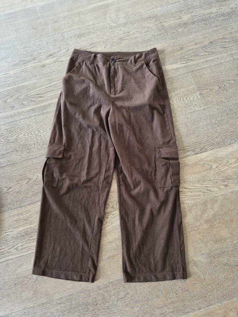 Broek Shein wide leg maat L dames - bruin, Kleding | Dames, Bruin, Maat 42/44 (L), Ophalen of Verzenden, Zo goed als nieuw