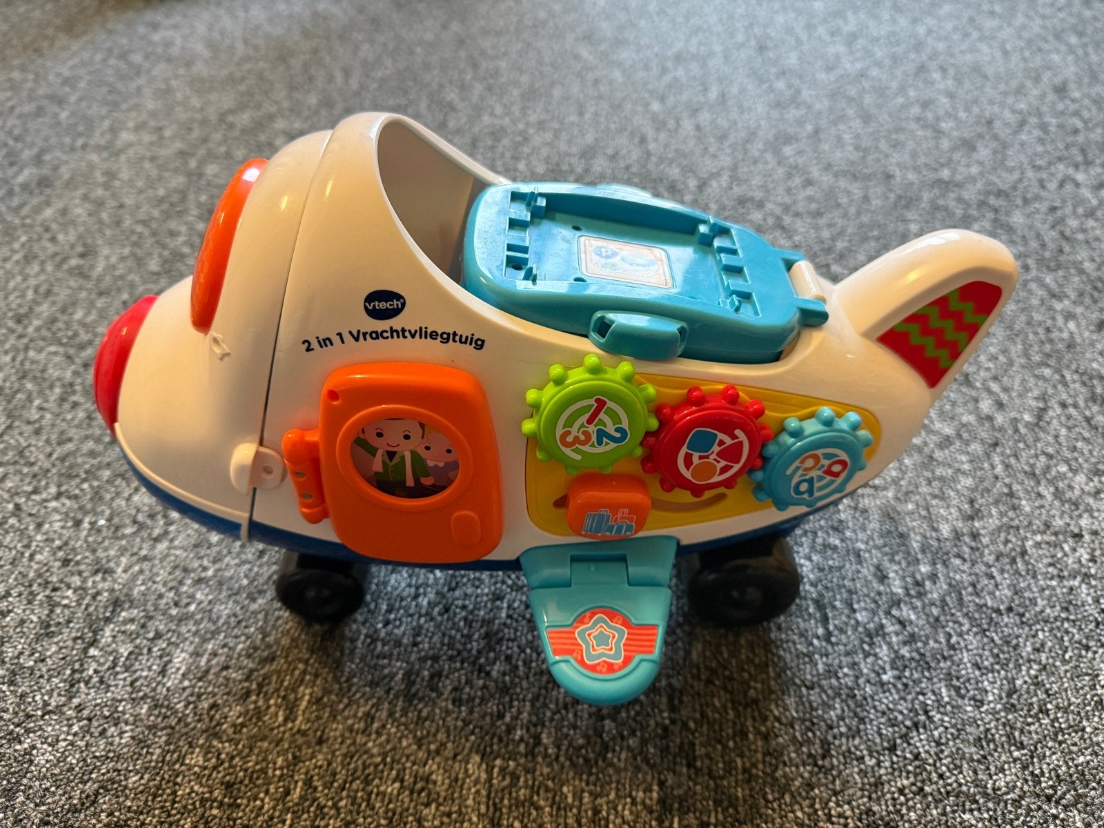 VTech 2-in-1 Vrachtvliegtuig - Interactief Speelgoed, Ophalen, Gebruikt, 6 maanden tot 2 jaar