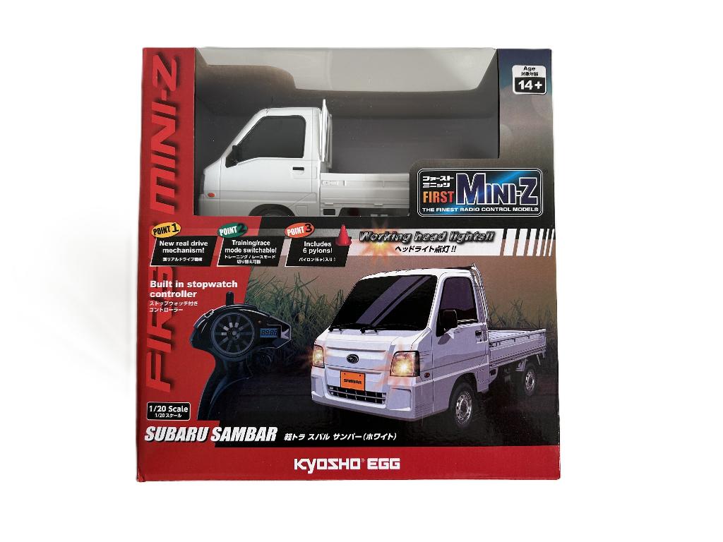 Kyosho First Mini-Z Subaru Sambar 1/20 rc auto, Ophalen of Verzenden, Nieuw, Overige schalen, Auto onroad