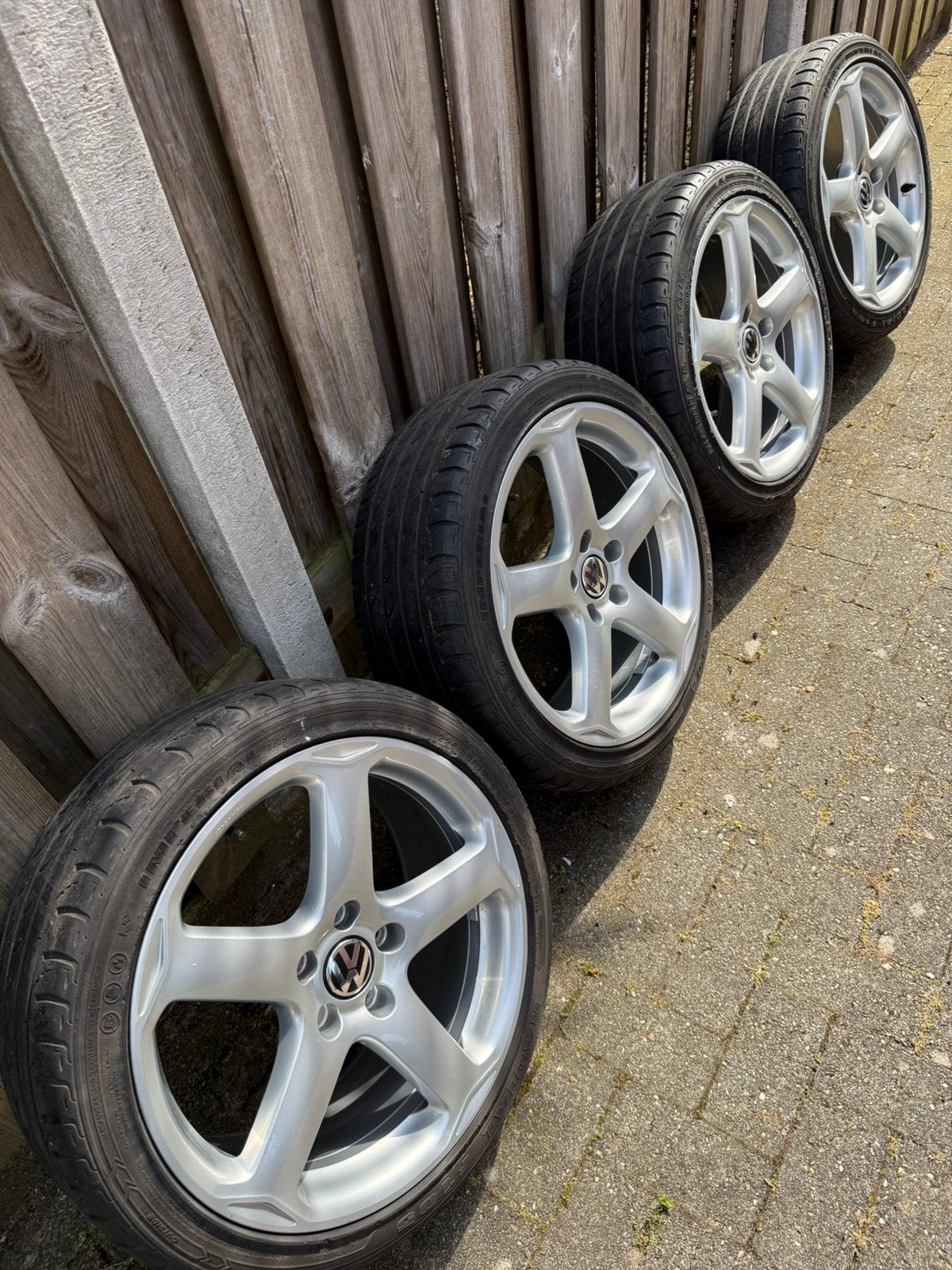 8x18 ET50, 5x112 VW Golf  lichtmetalen Velgen, Auto-onderdelen, Banden en Velgen, Velg(en), Zomerbanden, 18 inch, 225 mm, Personenwagen