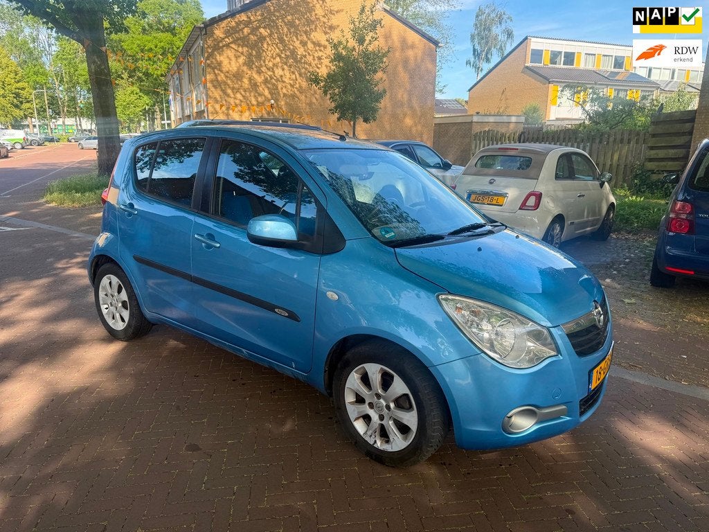 Opel Agila AUTOMAAT / Airco / 75.000 NAP / Leuke auto, Auto's, Opel, 86 pk, 4 cilinders, Blauw, Origineel Nederlands