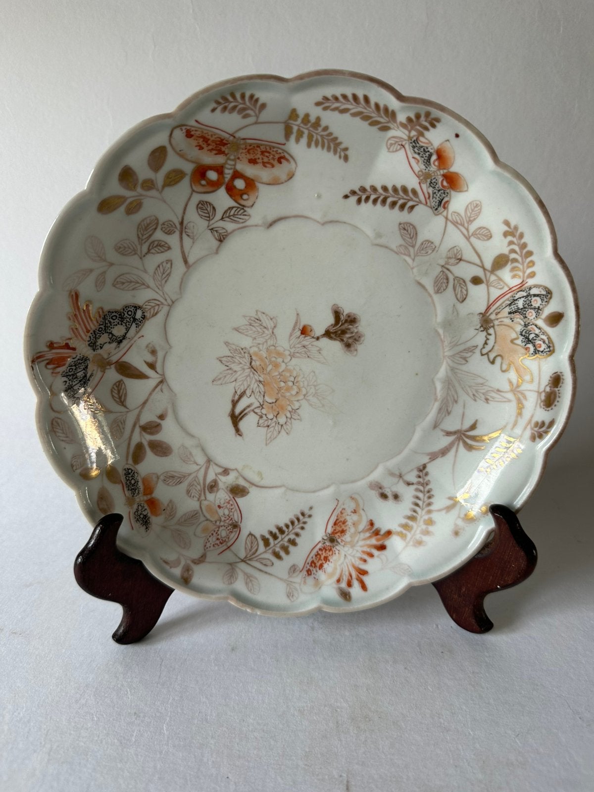Antiek Japans Kutani luxe bordje   meij per 1868-1912, Ophalen of Verzenden