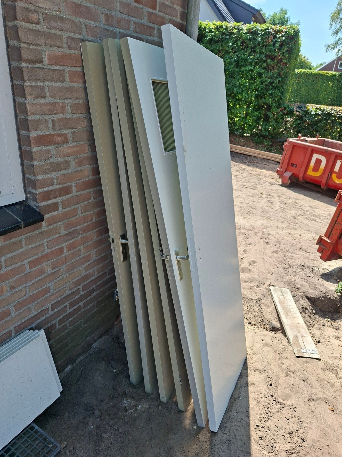 5 binnendeuren gratis, Doe-het-zelf en Verbouw, Deuren en Horren, Ophalen, Gebruikt, Minder dan 80 cm, Binnendeur