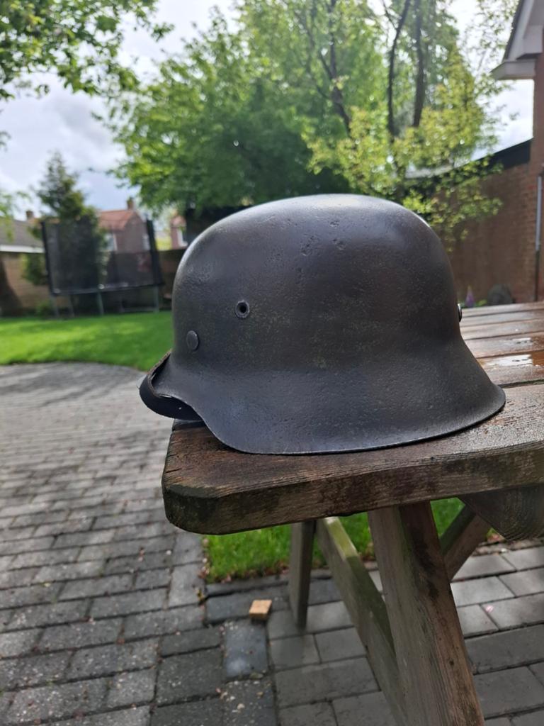 Duitse WO2 Stahlhelm M42 -, Verzamelen, Militaria | Tweede Wereldoorlog, Ophalen of Verzenden, Landmacht, Duitsland, Helm of Baret