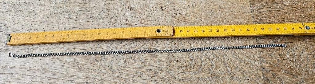 Dogtag ketting 38 cm leger, Ophalen of Verzenden, Landmacht, Overige gebieden, Overige typen