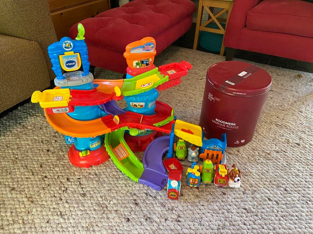 Vtech Toet toet auto’s (heel veel!) - 3x set + 7x voertuig, Kinderen en Baby's, Speelgoed | Vtech, Ophalen, Zo goed als nieuw