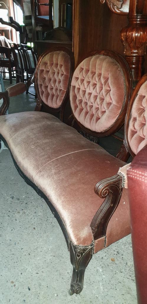 Antique mahonie bank, Antiek en Kunst, Ophalen