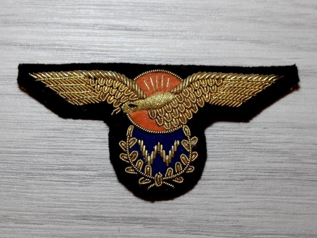 Bouillon wing brevet Vlieger-Waarnemer MLD, Ophalen of Verzenden, Marine, Nederland, Lintje, Medaille of Wings