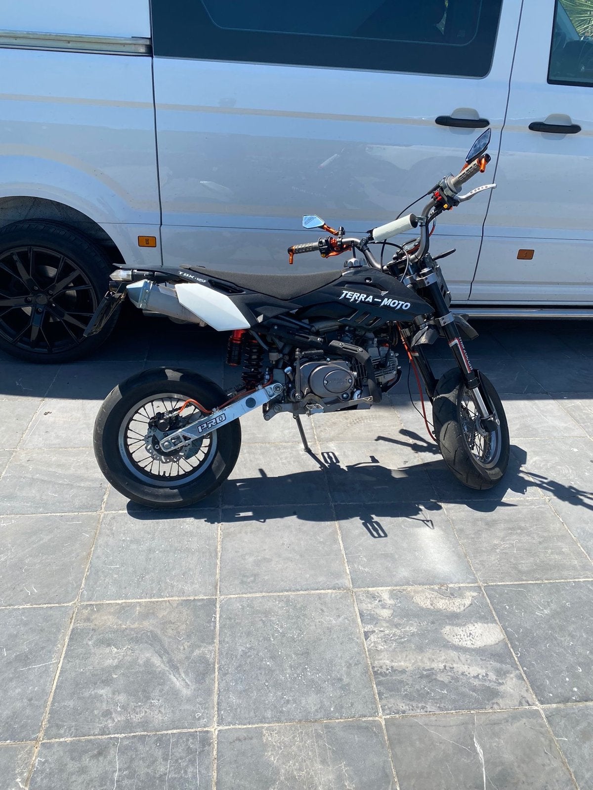 Terra-Moto TDX-125F Supermoto - Zwart, Motoren, Gebruikt, Particulier, 11 kW of minder, Handgeschakeld