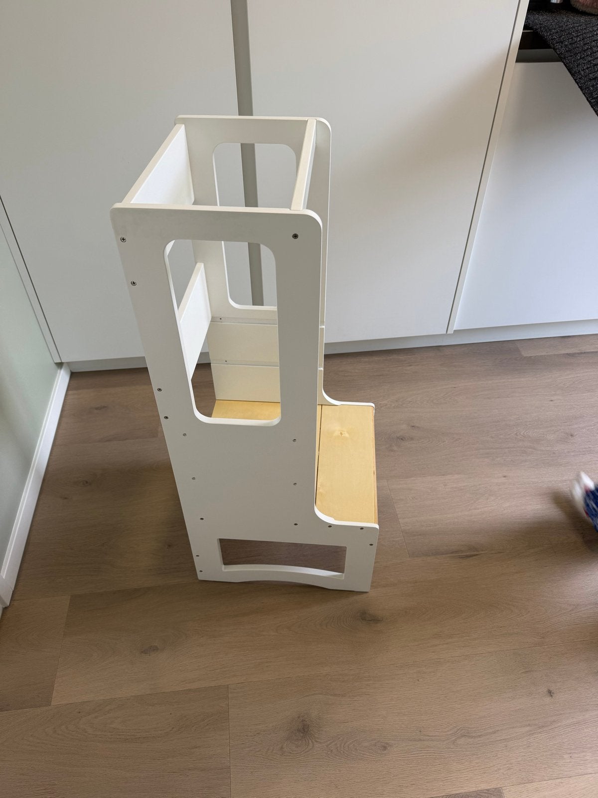 Witte Learning Tower / Keukenhulp voor Kinderen, Ophalen, Zo goed als nieuw