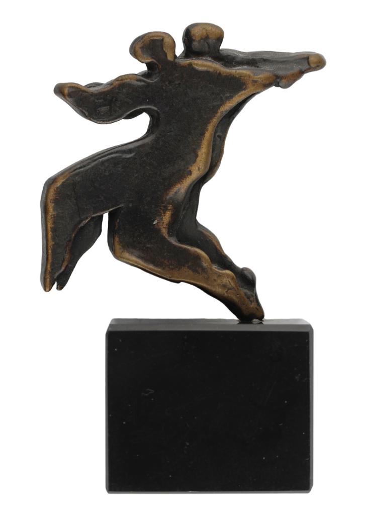 Eric Claus BRONS BEELD IT TAKES TWO TO TANGO, Antiek en Kunst, Verzenden, Gepatineerd, Brons, Beeld
