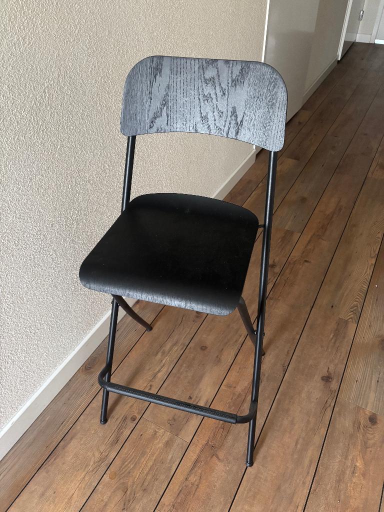 barkruk zwart, Huis en Inrichting, Ophalen, 60 tot 90 cm, Zo goed als nieuw, 1 kruk