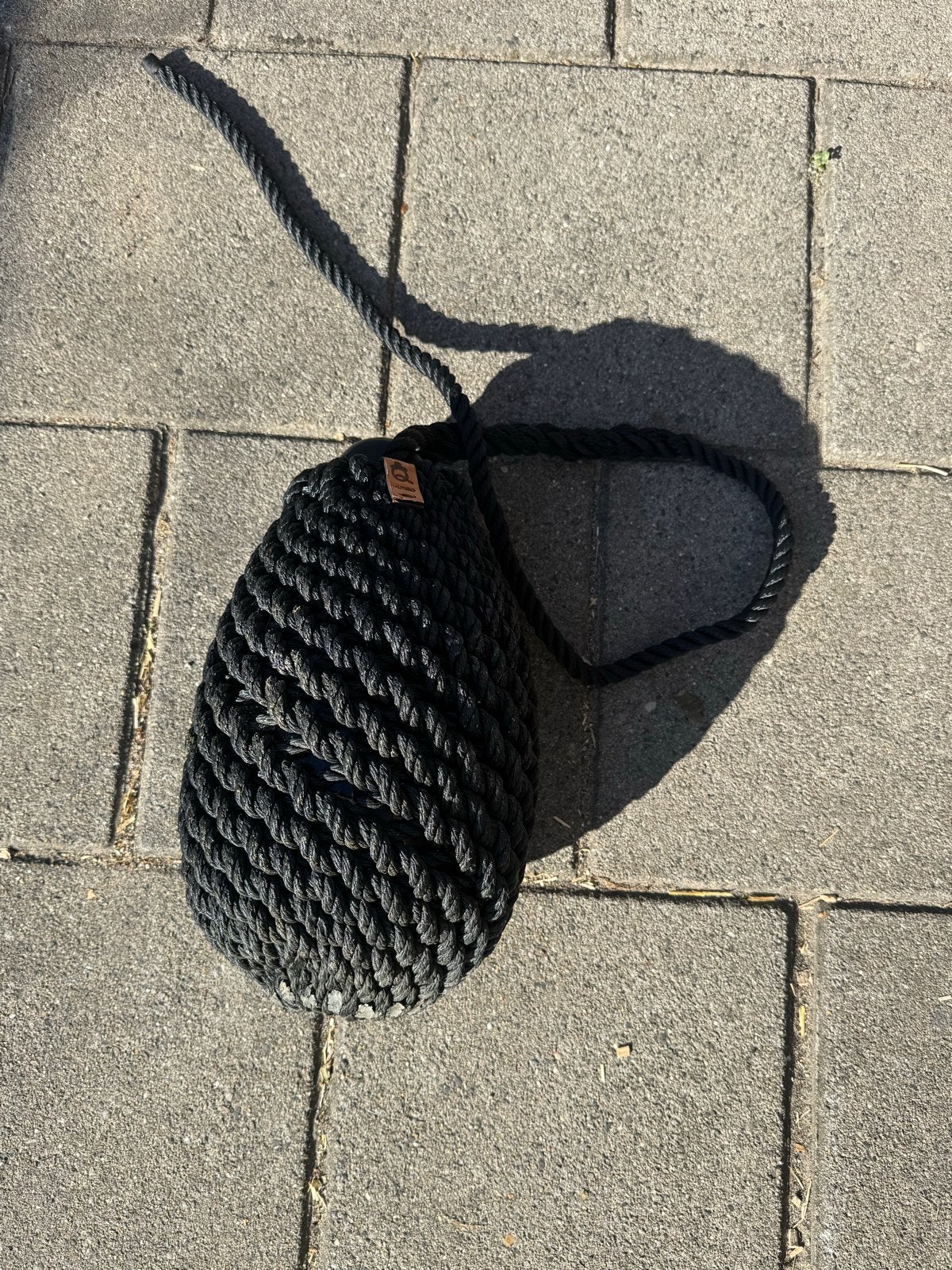 4 zwarte gevlochten boeien klein model 60 pst, Watersport en Boten, Ophalen, Zo goed als nieuw, Lijn of Blok