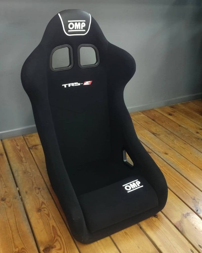 OMP TRS-E zwart kuipstoel racestoel sportstoel autostoel, Auto diversen, Ophalen of Verzenden