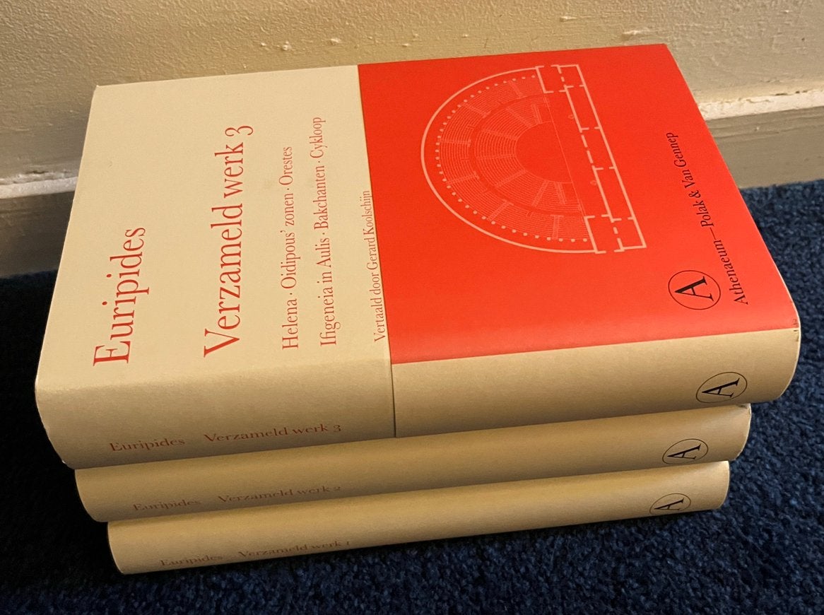 Euripides - verzameld werk deel 1-3, Boeken, Ophalen of Verzenden, Zo goed als nieuw, Euripides