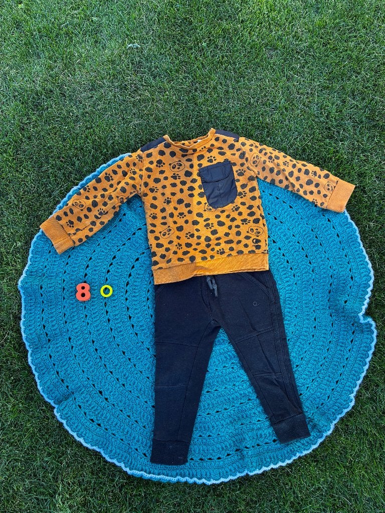 Setje trui en broek maat 80, Ophalen of Verzenden, Gebruikt, Jongetje of Meisje, Setje