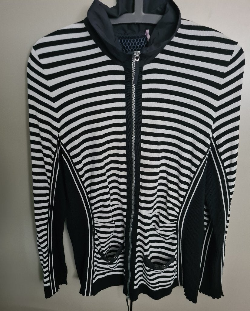 Basler vestje/jasje streep Maat 42, Zo goed als nieuw, Jasje, Verzenden, Blauw