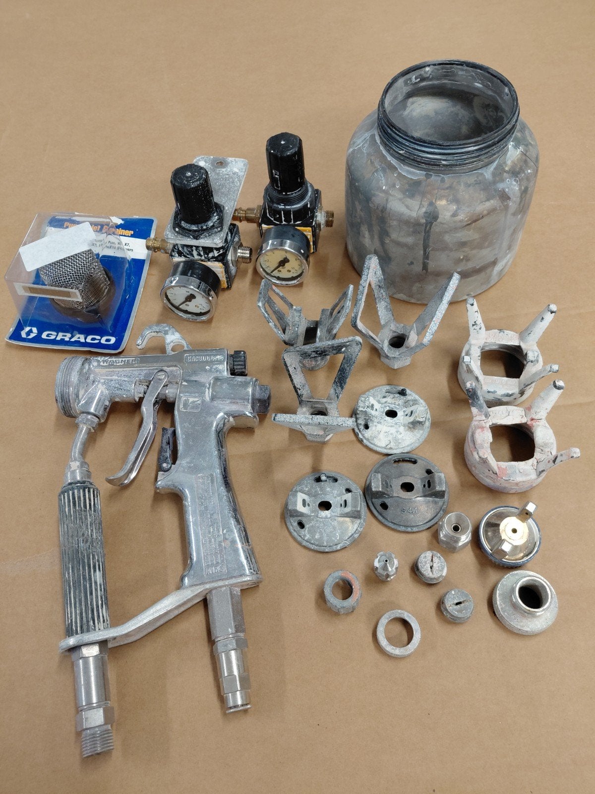 Wagner GM3000AC verfspuit met accessoires, Verzenden, Gebruikt