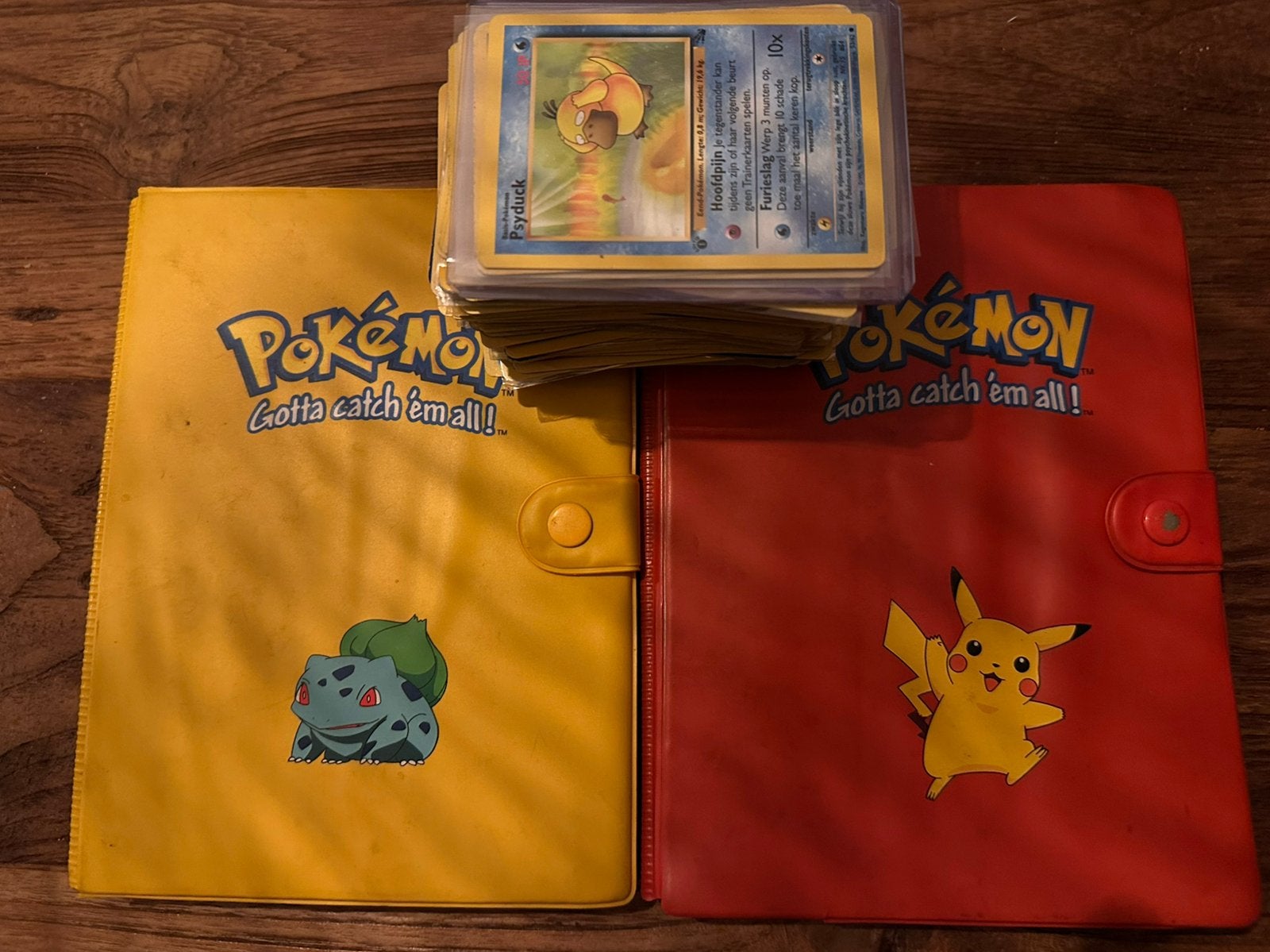 Vintage Pokémon Map 2x + vintage bulk kaartjes, Ophalen of Verzenden, Gebruikt, Meerdere kaarten