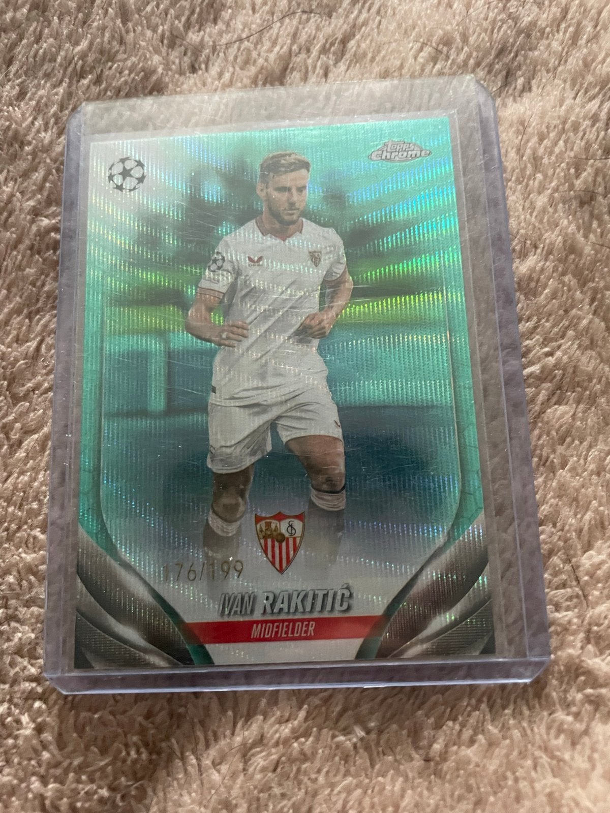 Ivan Rakitic Topps Chrome Champions League Kaart, Verzamelen, Ophalen of Verzenden, Zo goed als nieuw, Buitenlandse clubs, Spelerskaart